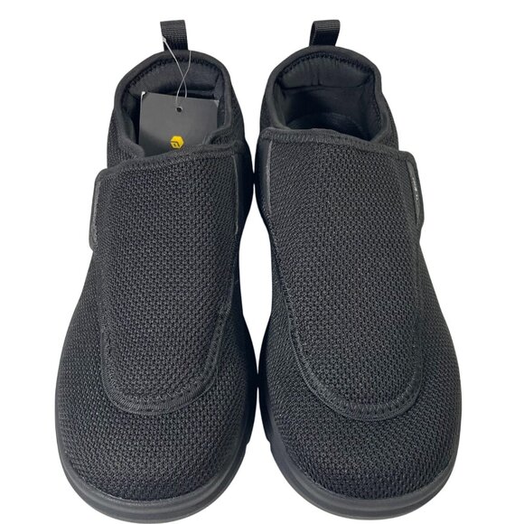 FitVille Diabetic Shoes Mens 8 EW Black Arch Heel Support Sneakers EasyTop Wings main image 8